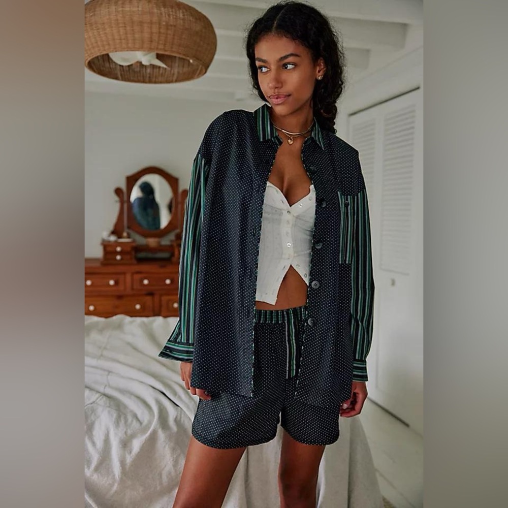 Free People Intimately | Milk+Cookies Button Down Shirt | Women’s Size XS - Picture 5 of 11